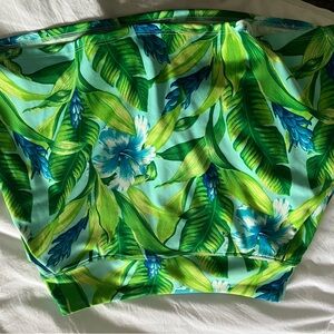 Tropical Leaf Print Skort golf & tennis